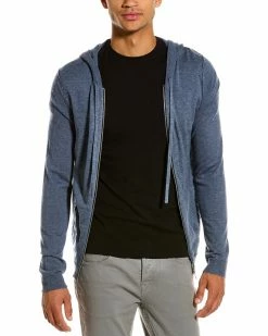 Zadig & Voltaire Clash Zip Cashmere Hoodie Men Sweatshirts & Hoodies