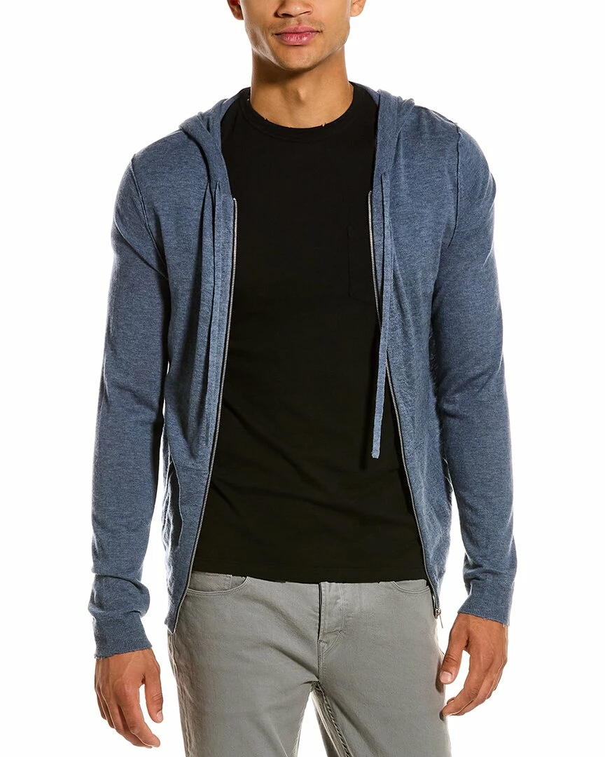 Zadig & Voltaire Clash Zip Cashmere Hoodie Men Sweatshirts & Hoodies