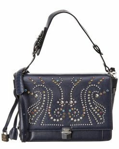 Zadig & Voltaire Optimiste Clouse Leather Shoulder Bag Women Shoulder Bags