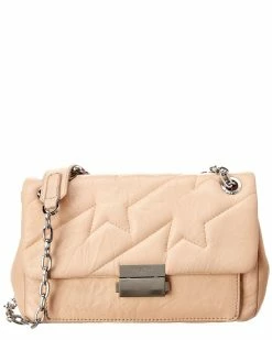 Zadig & Voltaire Ziggy Matelasse Leather Shoulder Bag Women Shoulder Bags