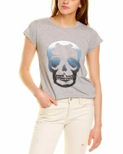 Zadig & Voltaire Skinny Degrade Skull T-Shirt Women Sweaters & Knits