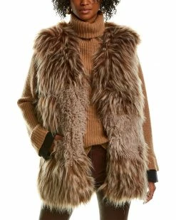 Zadig & Voltaire Fig Faux Fur Vest Women Outerwear