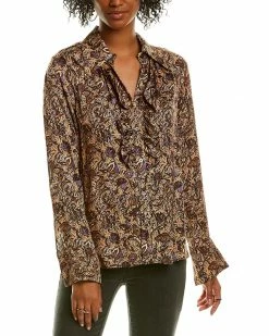 Zadig & Voltaire Tuska Satin Blouse Women Tops