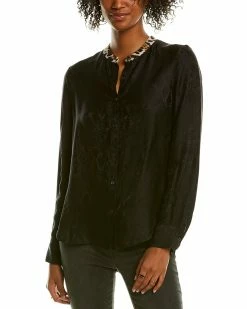 Zadig & Voltaire Silk-Blend Talini Python Blouse Women Tops