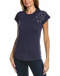 Zadig & Voltaire Skinny Leo Strass T-Shirt Women Sweaters & Knits