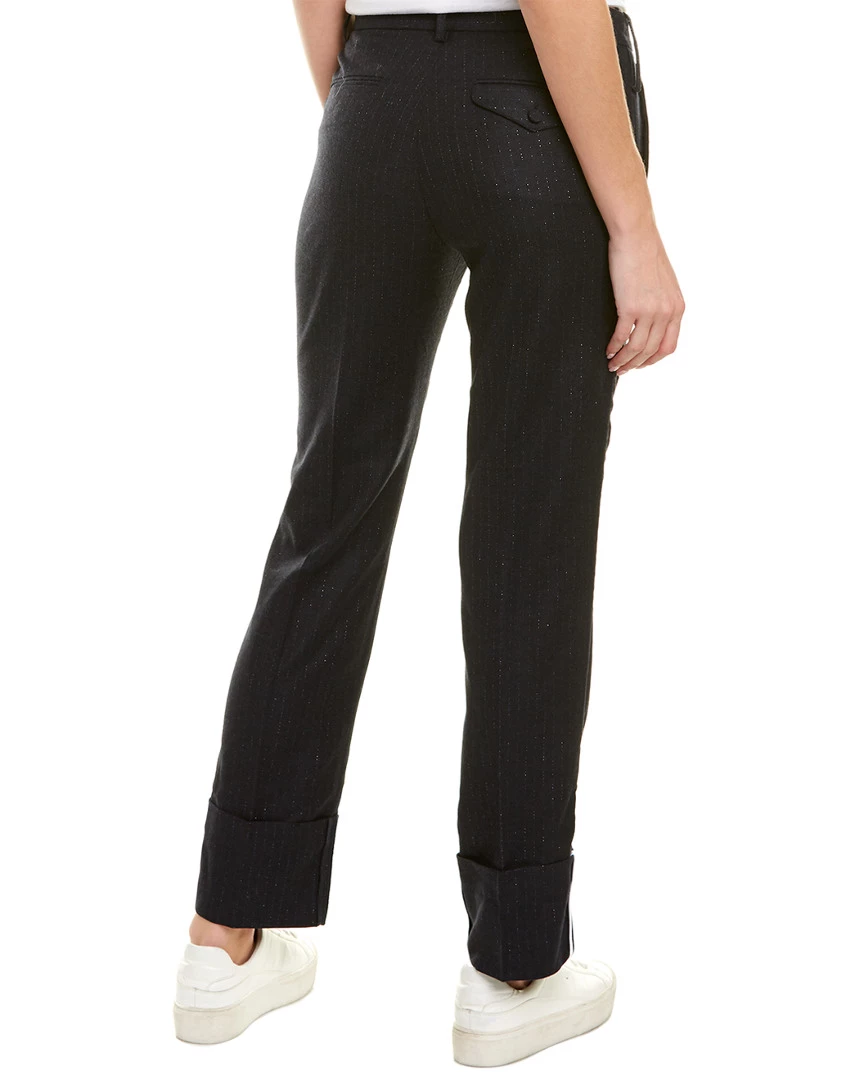 Zadig & Voltaire Pist Bi Straith Wool-Blend Pant Women Pants - Image 2