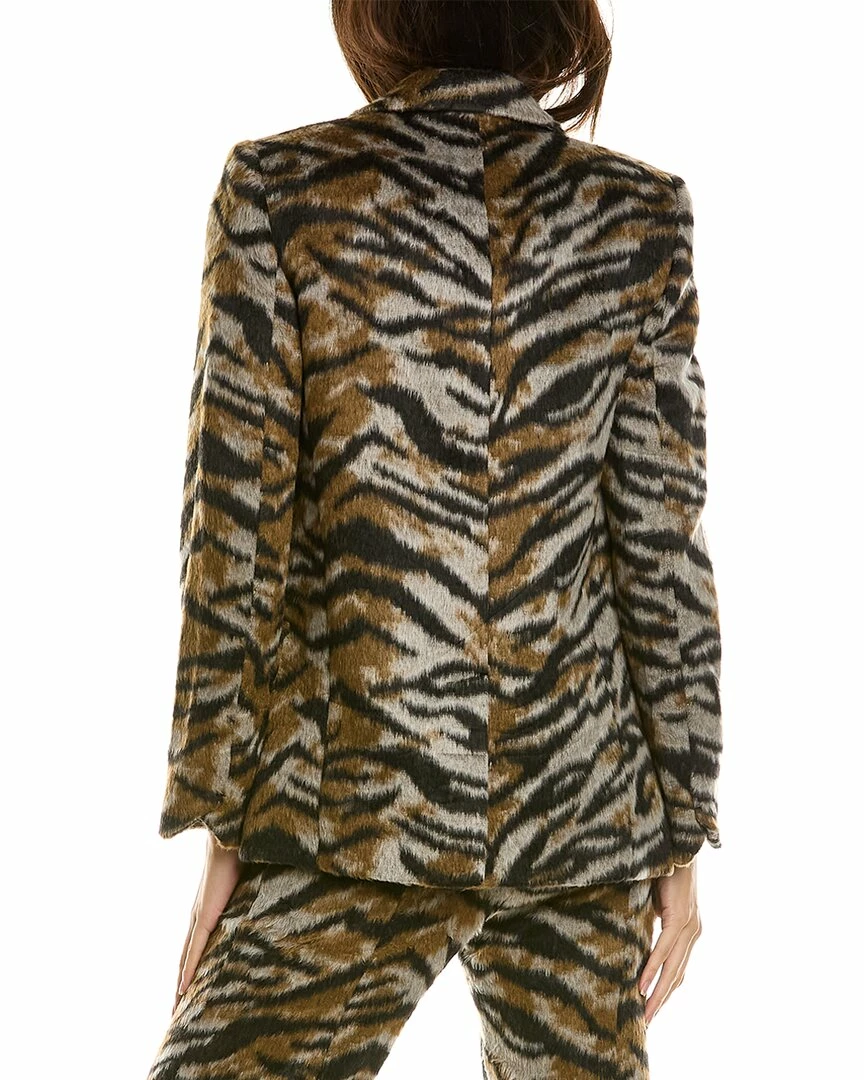 Zadig & Voltaire Venus Soft Tiger Wool-Blend Jacket Women Suits & Separates - Image 2