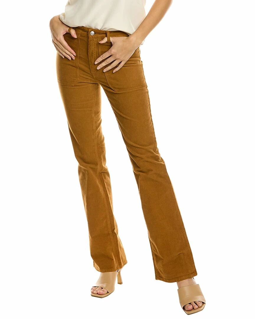 Zadig & Voltaire Pista Cognac High-Rise Corduroy Bootcut Jean Women Pants