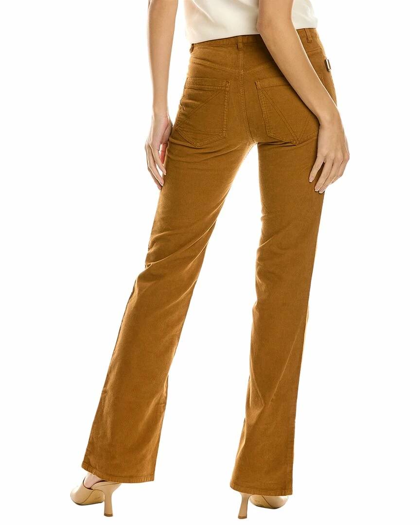Zadig & Voltaire Pista Cognac High-Rise Corduroy Bootcut Jean Women Pants - Image 2