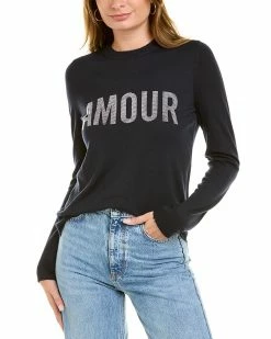 Zadig & Voltaire Miss Amour Strass Wool Sweater Women Sweaters & Knits