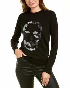 Zadig & Voltaire Camo Skull Wool Top Women Sweaters & Knits