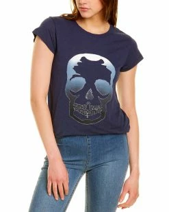 Zadig & Voltaire Skinny Degrade Skull T-Shirt Women Tops