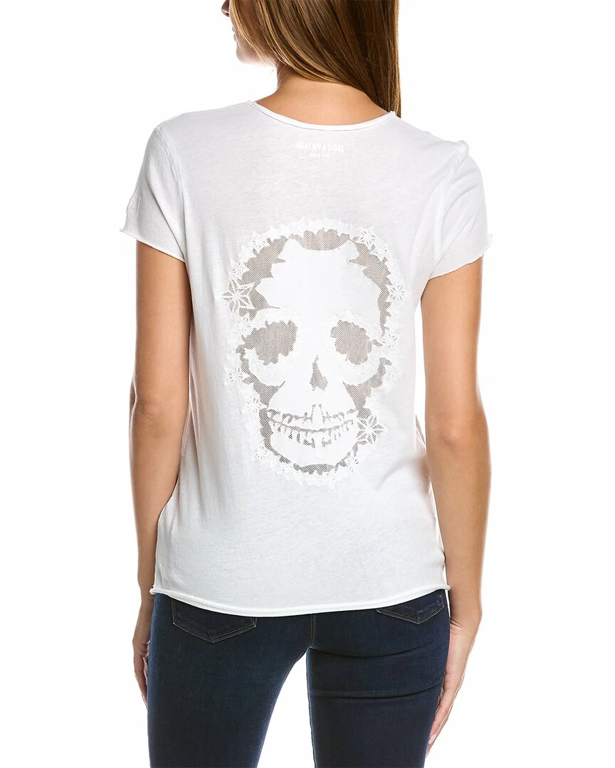Zadig & Voltaire Skull Fishnet T-Shirt Women Sweaters & Knits