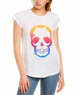Zadig & Voltaire Skinny Degrade Skull T-Shirt Women Tops