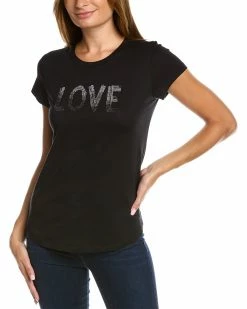 Zadig & Voltaire Woop Gradient Love Strass T-Shirt Women Sweaters & Knits