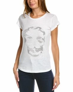 Zadig & Voltaire Skinny Camo Skull Strass T-Shirt Women Sweaters & Knits