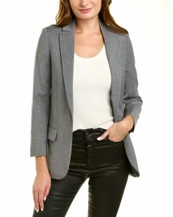Zadig & Voltaire Viva Amour Strass Wool-Blend Blazer Women Suits & Separates