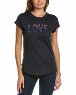Zadig & Voltaire Woop Gradient Love Strass T-Shirt Women Sweaters & Knits